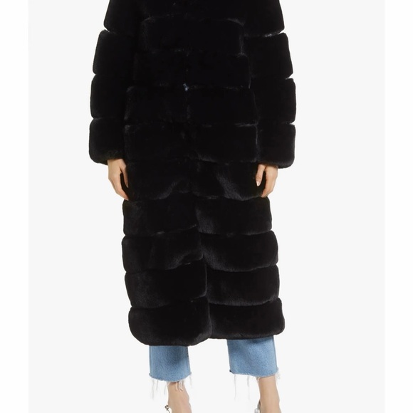 Azalea Wang Faux Fur Midi Coat - Picture 2 of 7